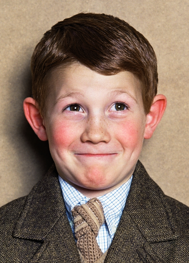 Red boy before correction